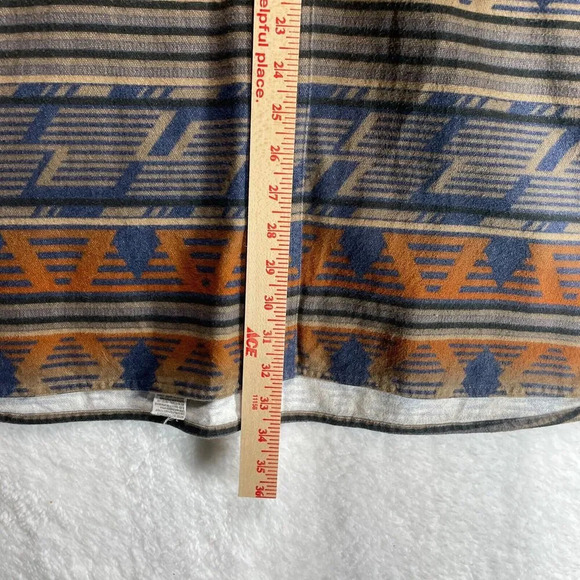 Cabela's 2XL Regular Southwestern Button Up Men's Pocket Fleece Cotton Collared - Picture 5 of 10